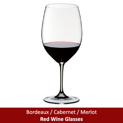 Bordeaux / Cabernet / Merlot Red Wine Glasses